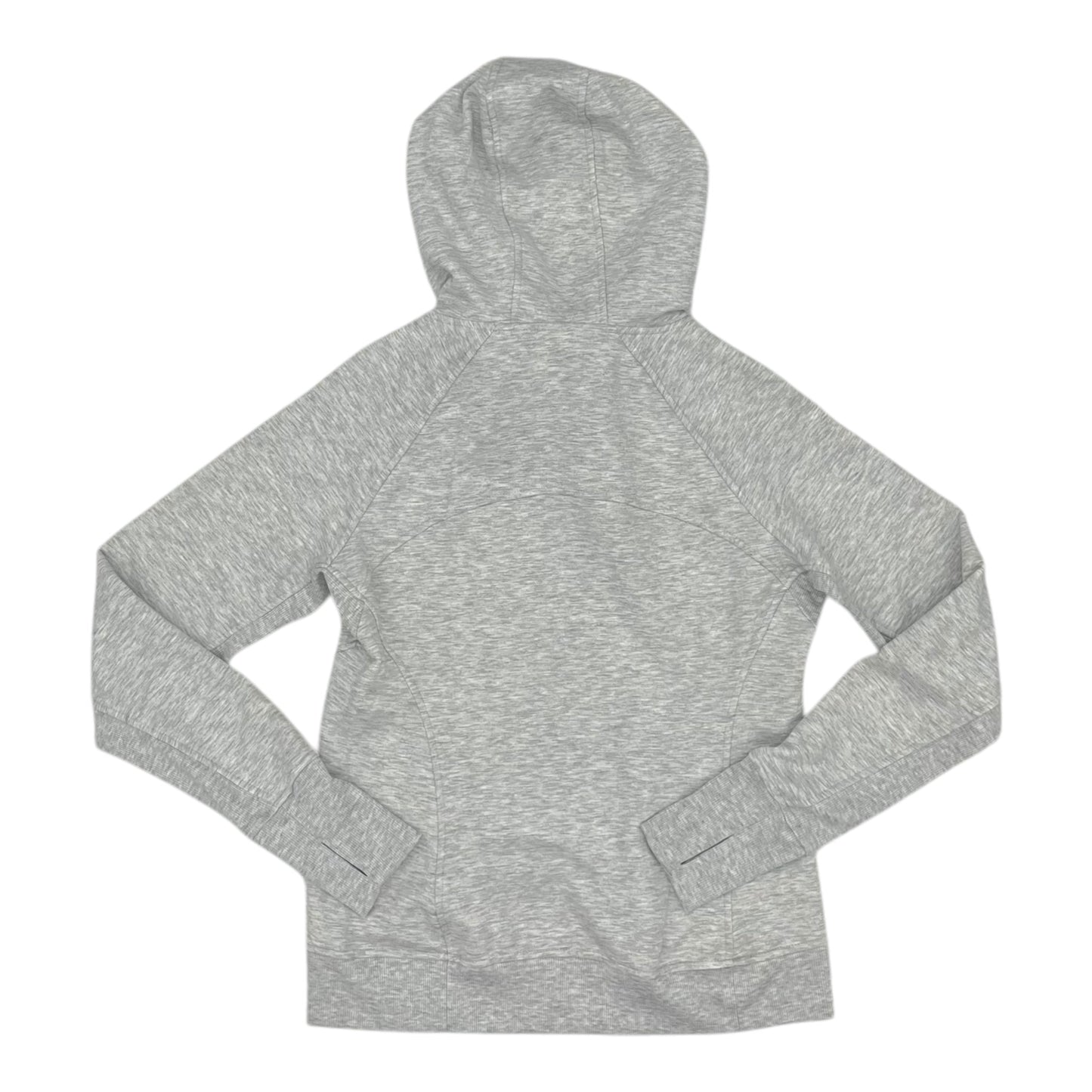 Athletic Sweatshirt Hoodie By Jockey In Grey, Size:M