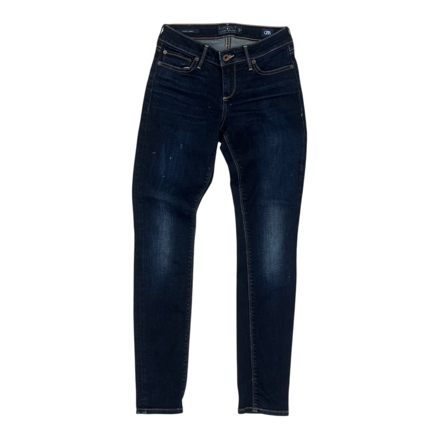 Jeans Skinny By Lucky Brand In Blue Denim, Size:0