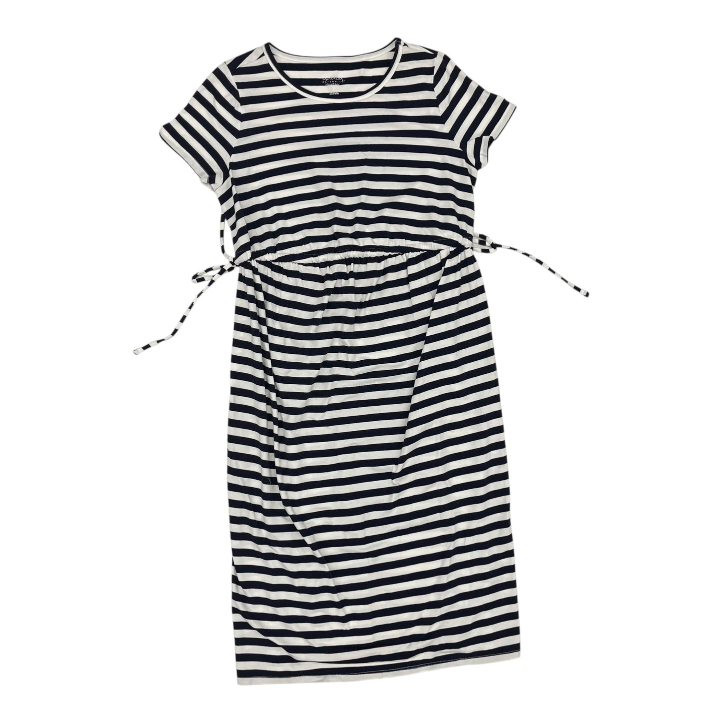 Mat Dress By Isabel Maternity In Blue & White, Size:S