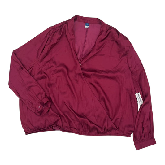 BLOUSE LS by OLD NAVY In RED, Size: XXL
