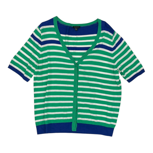Cardigan By Talbots In Blue & Green, Size:Xl