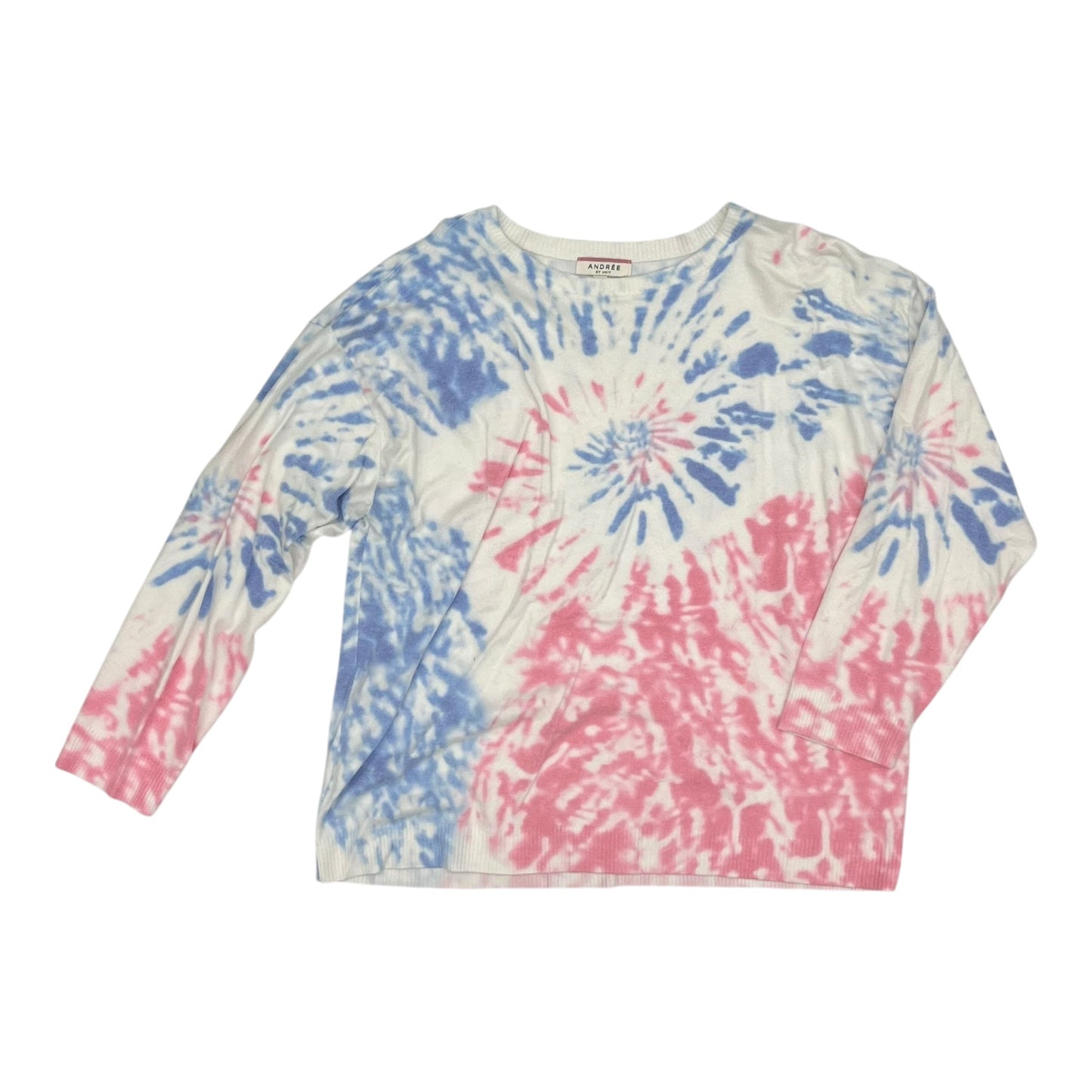 Sweater By Andree By Unit In White, Size:1X