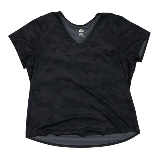 Athletic Top Ss By Rbx In Camouflage Print, Size:2X