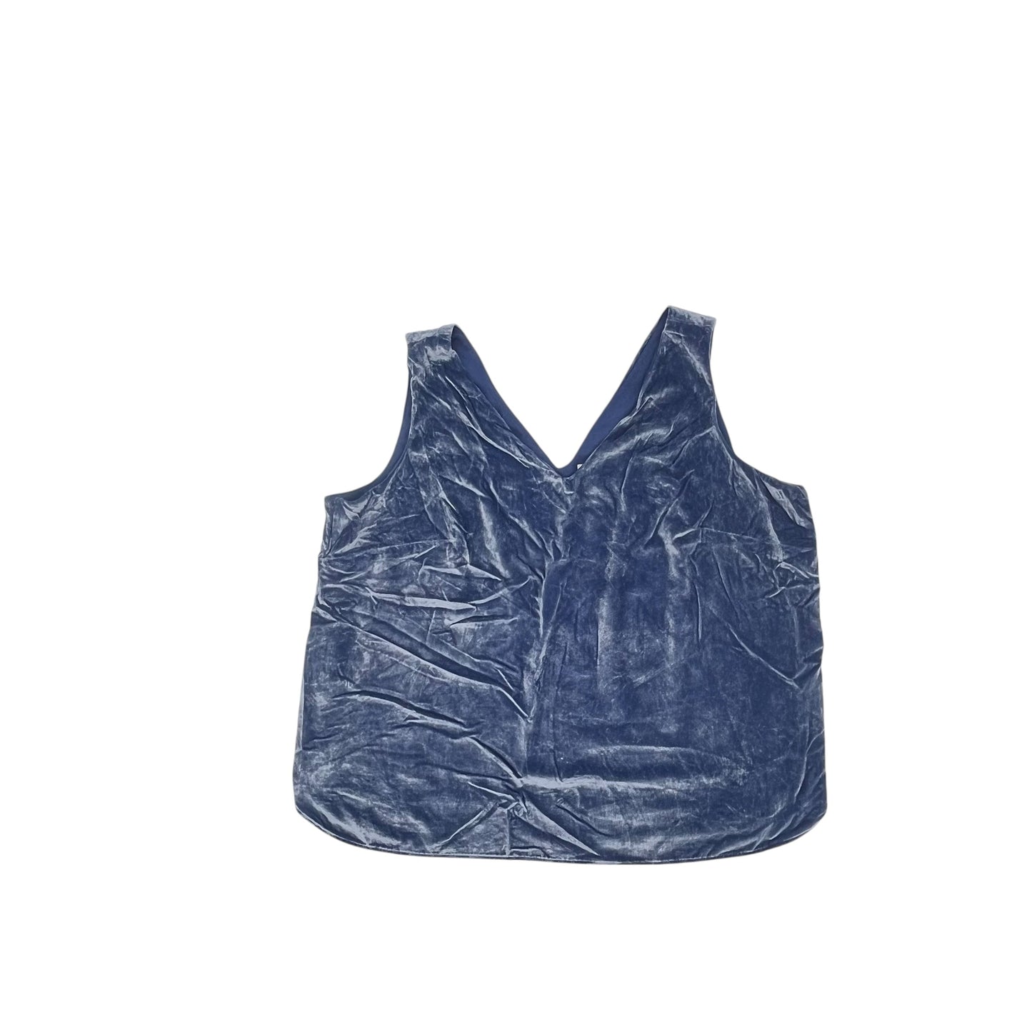 Blouse Sleeveless By Loft In Blue, Size:2X