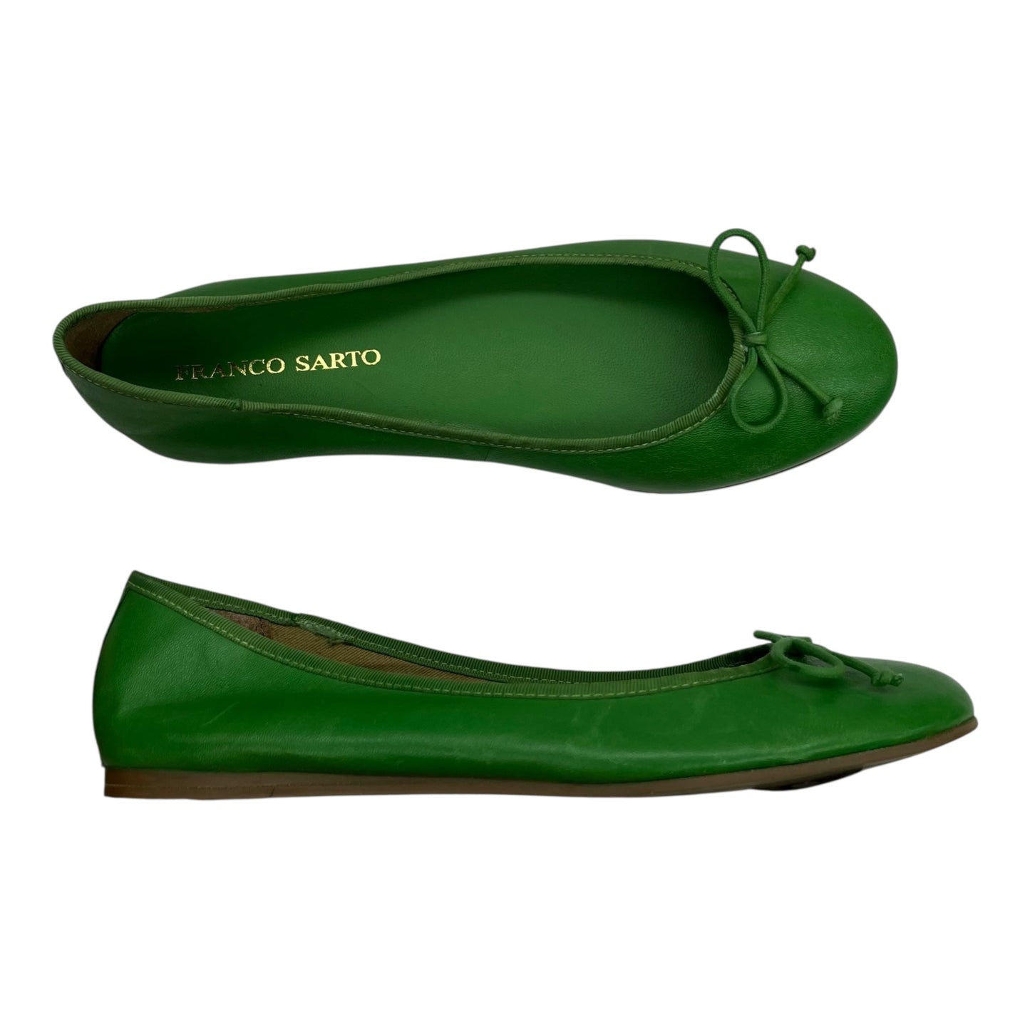 Shoes Flats By Franco Sarto In Green, Size:9.5