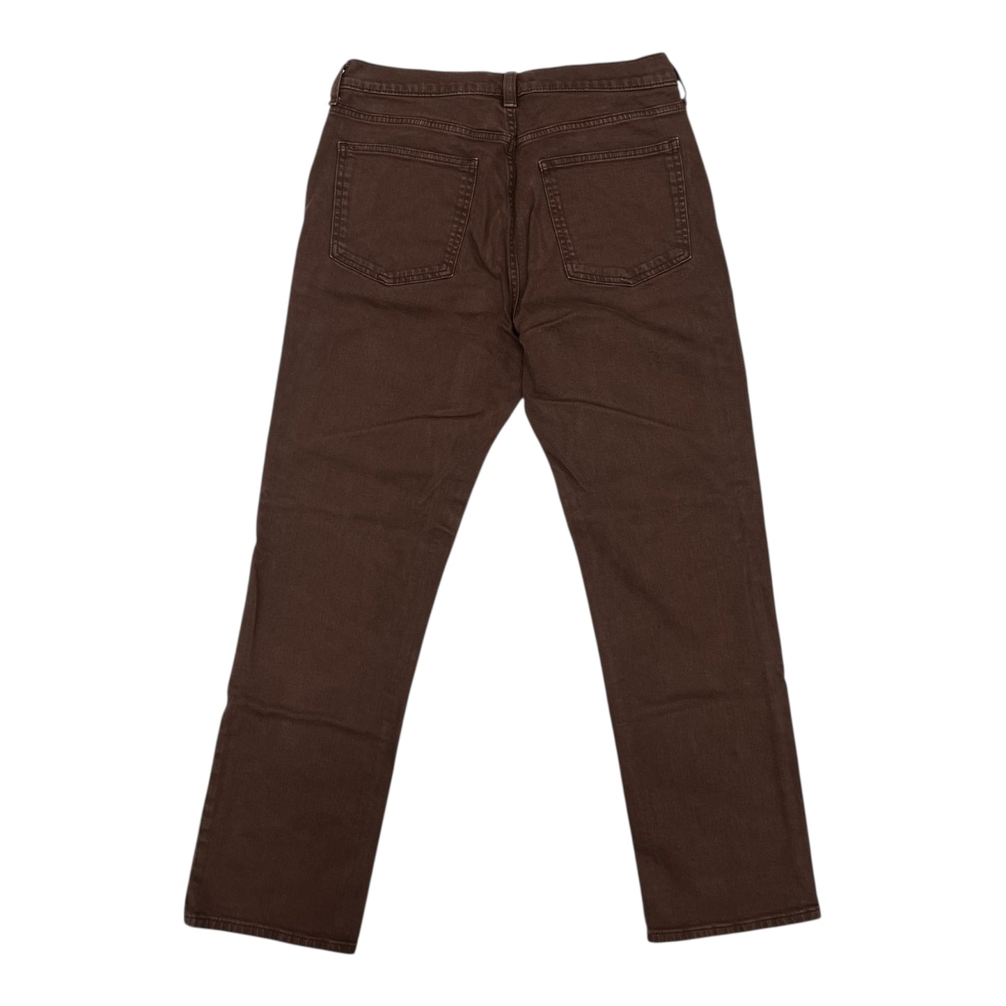 Jeans Straight By Gap In Brown Denim, Size:12