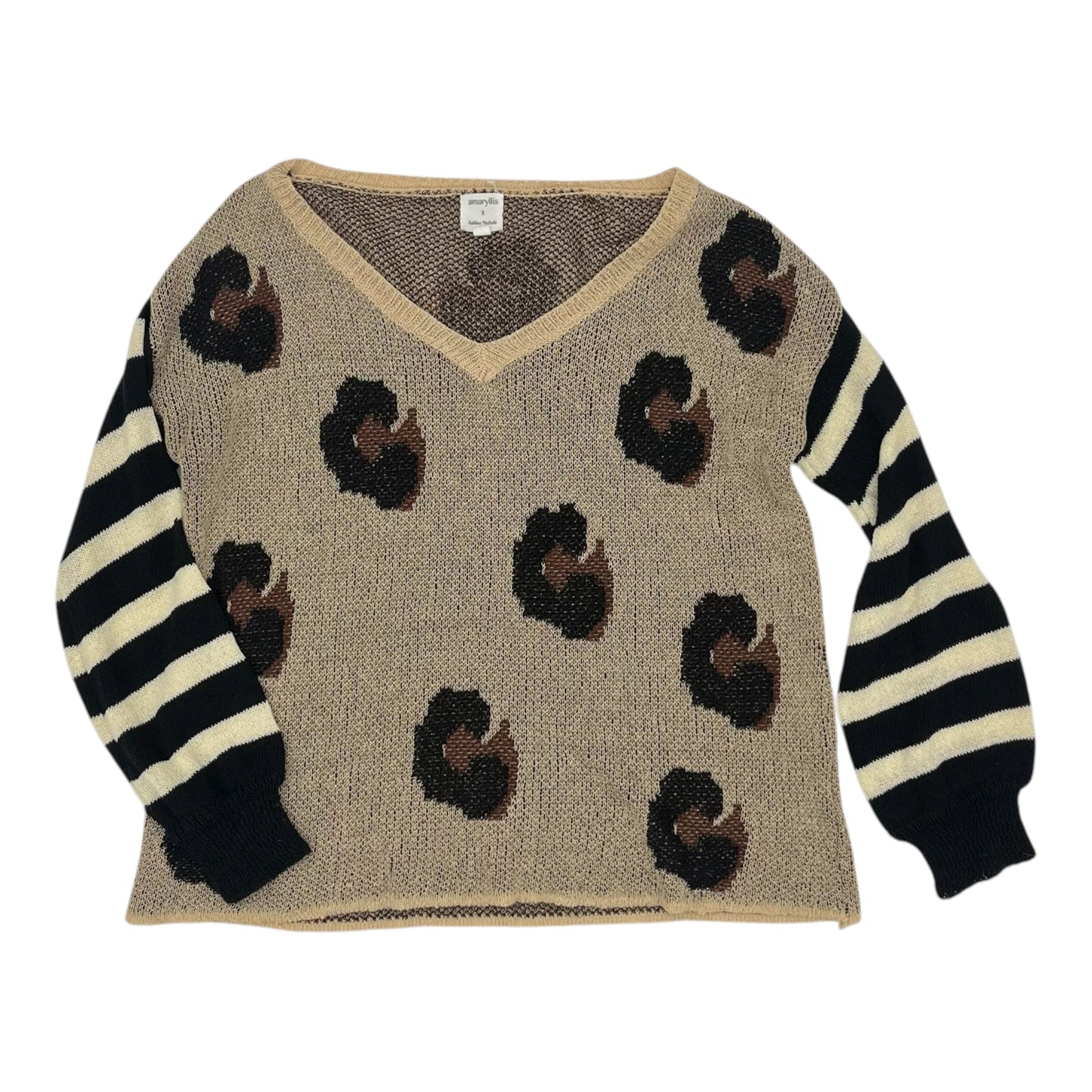 Sweater By Amaryllis In Leopard Print, Size:S