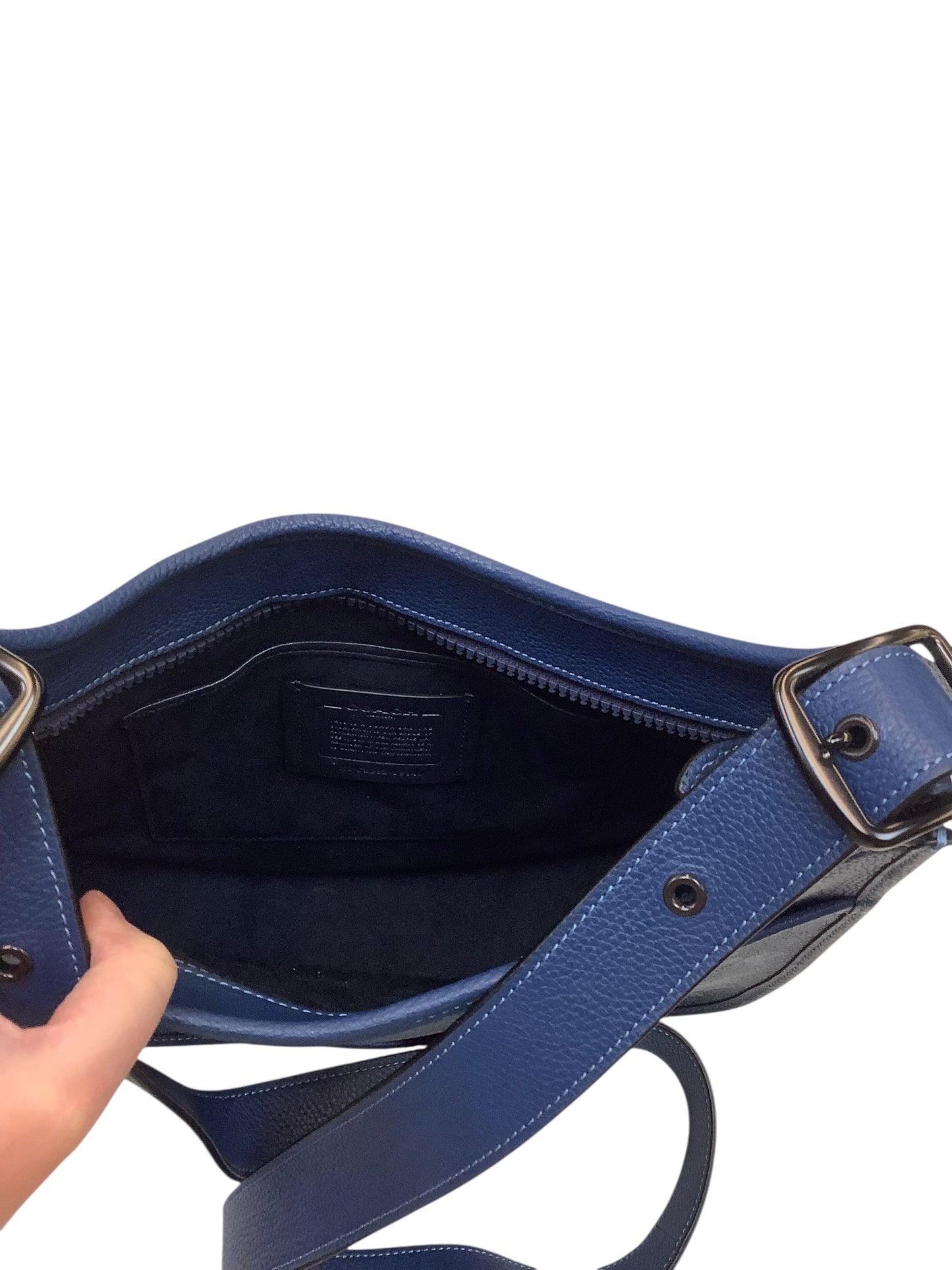 Handbag Designer By Coach In Blue, Size:Medium