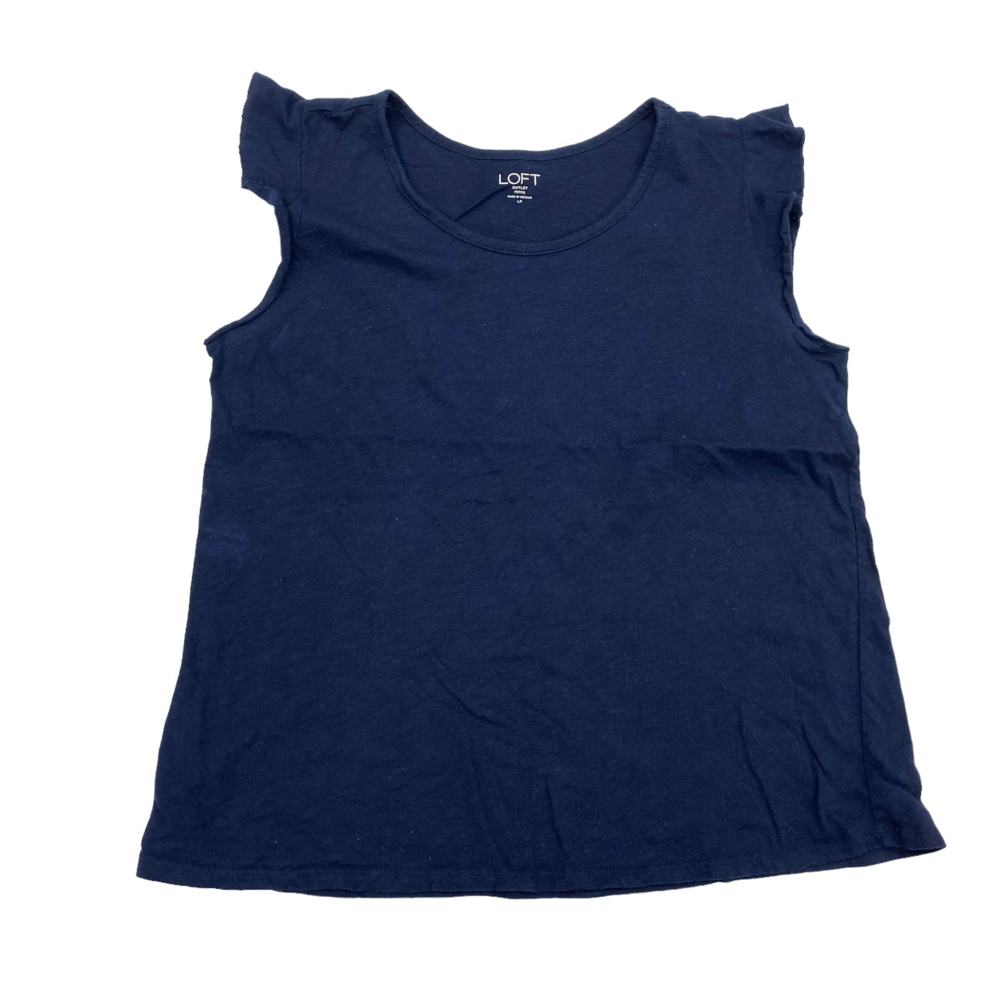 NAVY LOFT TOP SS BASIC, Size PETITE L