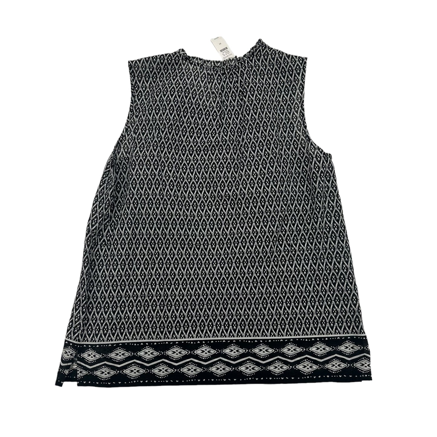 BLACK & WHITE TOP SLEEVELESS by TALBOTS Size:M