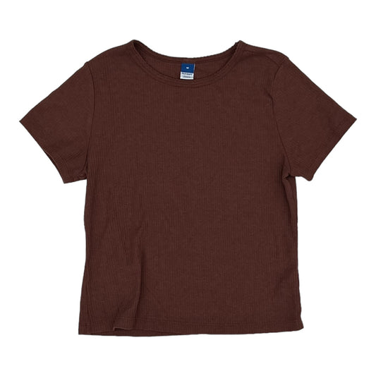 BROWN TOP SS by OLD NAVY Size:M