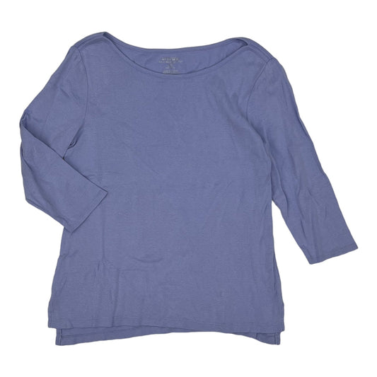 BLUE TOP 3/4 SLEEVE BASIC by CHICOS Size:M