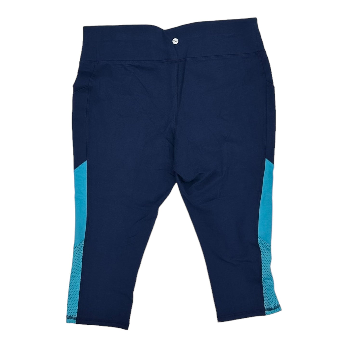 BLUE ATHLETIC CAPRIS by LIVI ACTIVE Size:1X