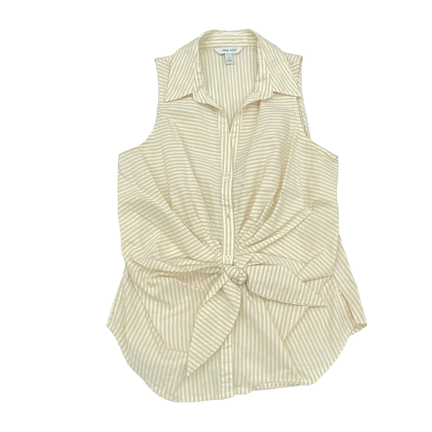 CREAM TOP SLEEVELESS by NINE WEST Size:M