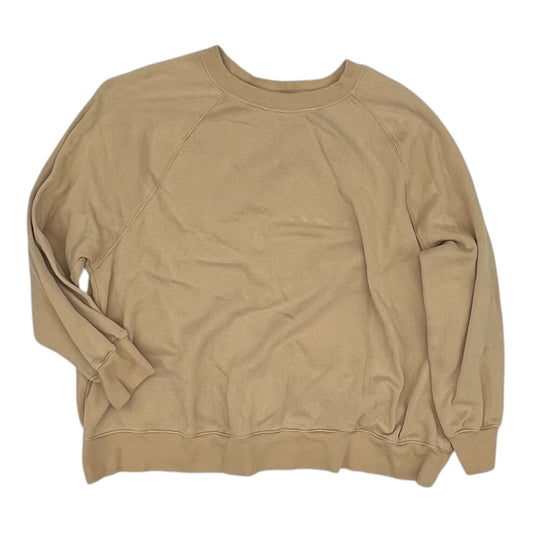 Sweatshirt Crewneck By Old Navy In Tan, Size:L