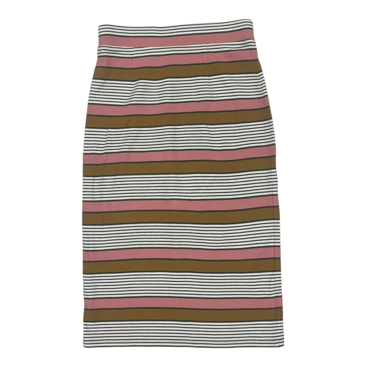 Skirt Midi By Loft In Brown & Pink, Size:S