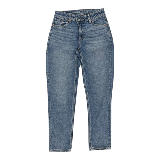 Jeans Straight By American Eagle In Blue Denim, Size:0