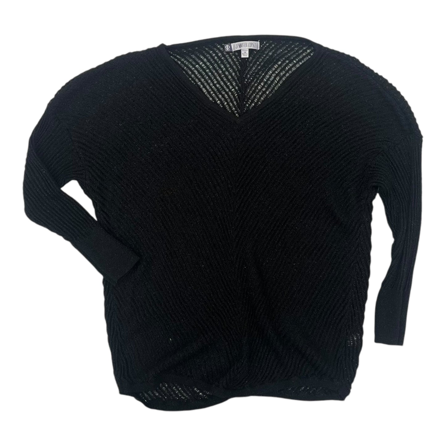 Sweater By Jennifer Lopez In Black, Size:1X