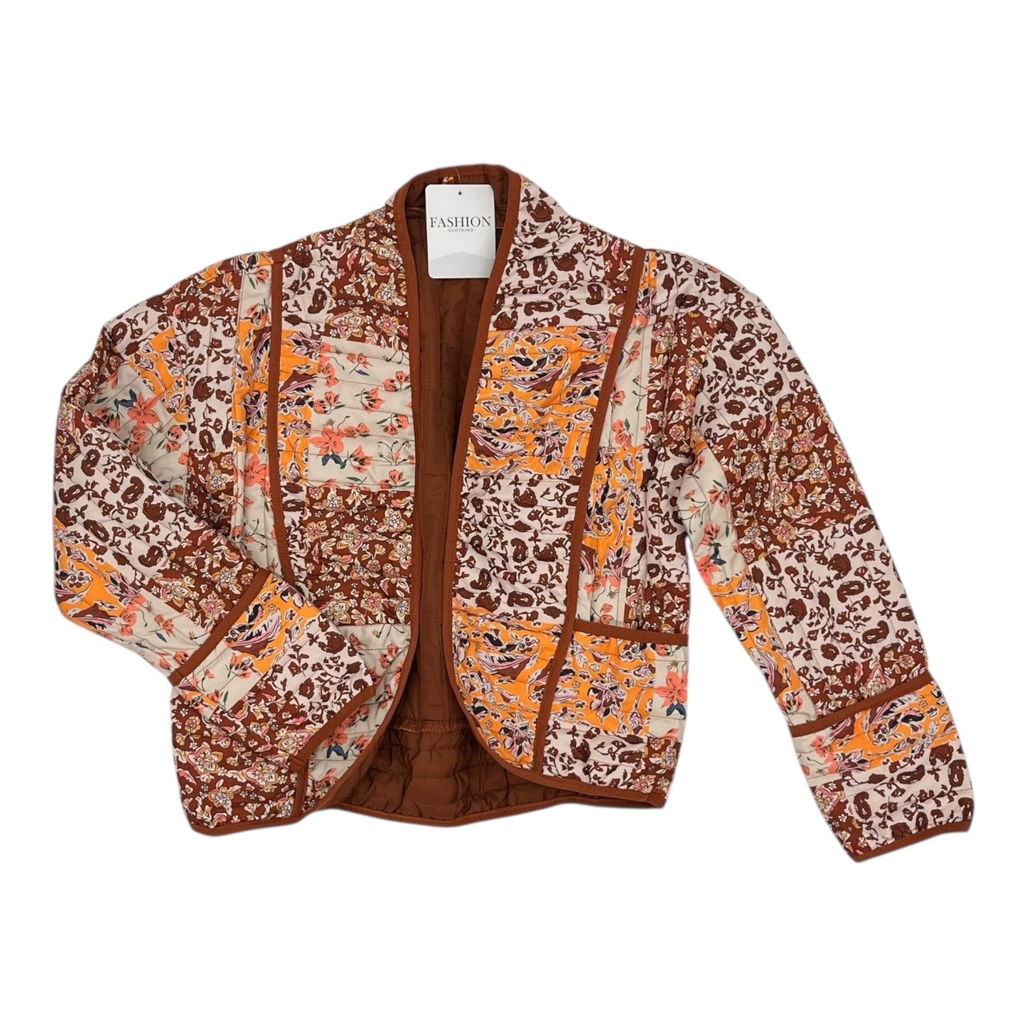 Jacket Puffer & Quilted By Cmf In Tan, Size:S