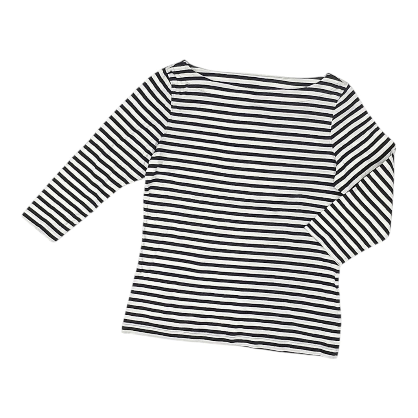 Top 3/4 Sleeve By Brooks Brothers In Striped Pattern, Size:S