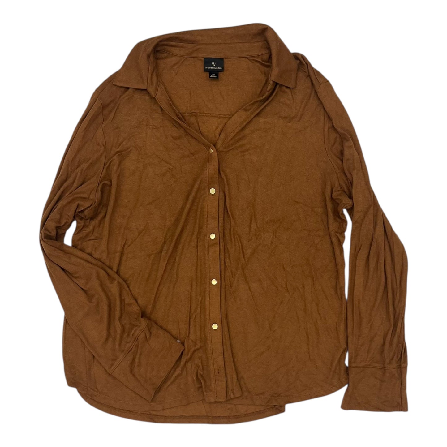 Top Ls By Worthington In Brown, Size:Xl