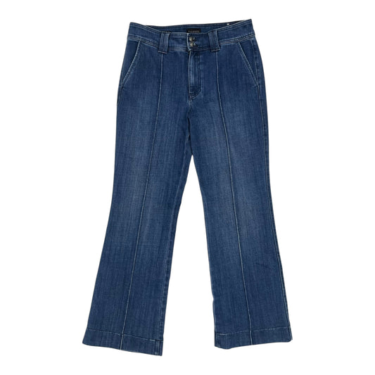 Jeans Flared By Talbots In Blue Denim, Size:6
