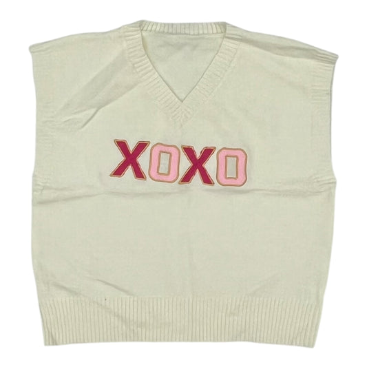 Vest Sweater By Cme In Cream, Size:L