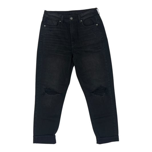Jeans Boyfriend By American Eagle In Black Denim, Size:6