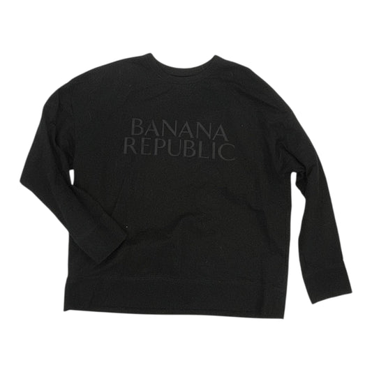 Sweatshirt Crewneck By Banana Republic In Black, Size:L