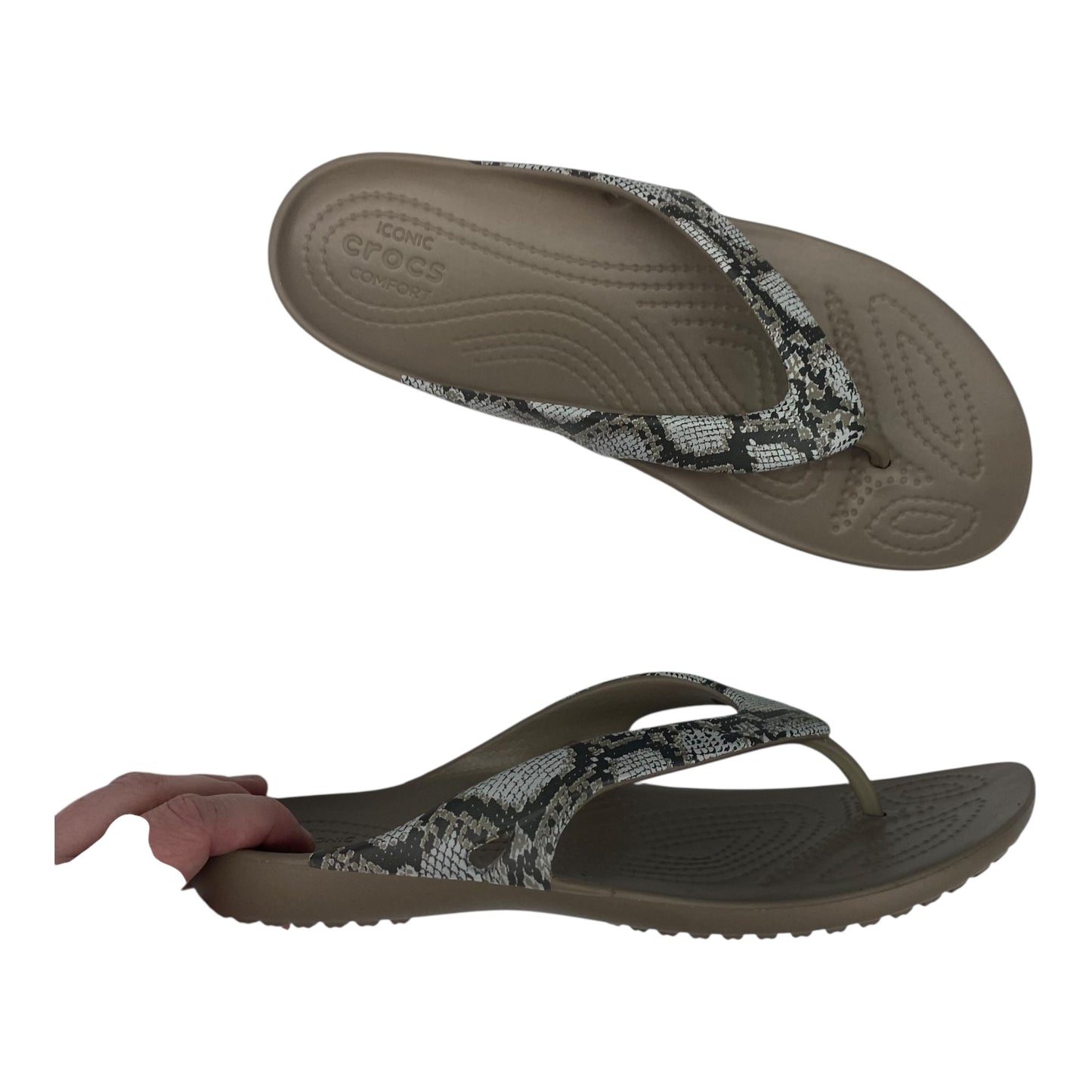 Sandals Sport By Crocs In Tan, Size:7