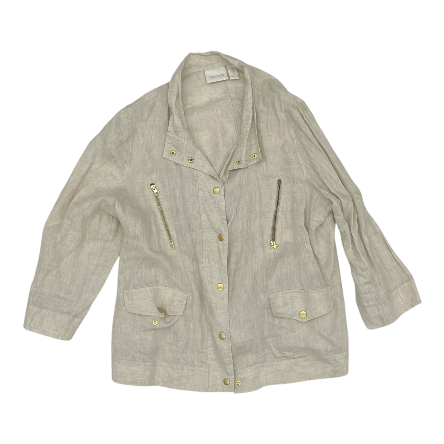 Blazer By Chicos In Cream, Size:L