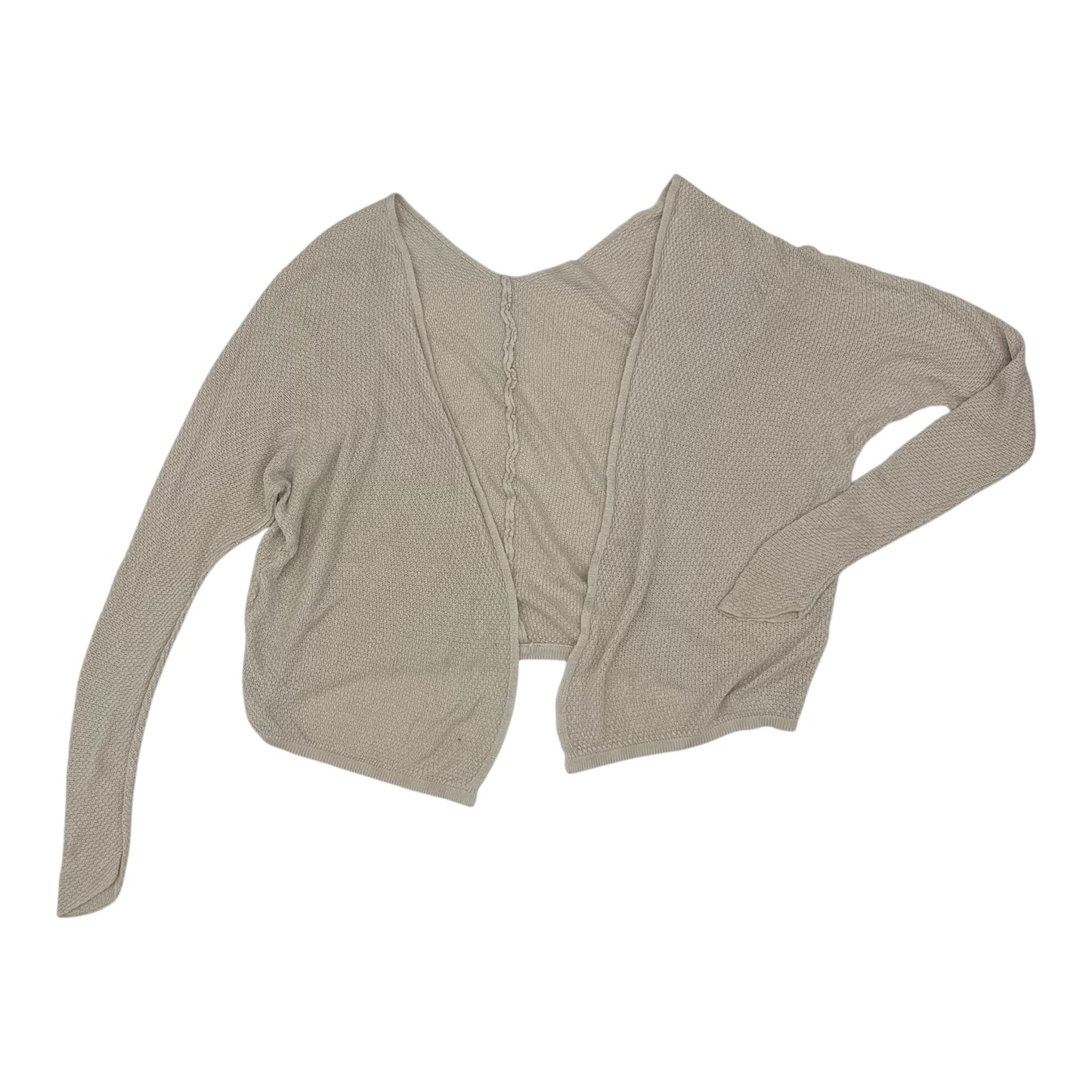 Sweater Cardigan By Clothes Mentor In Tan, Size:S