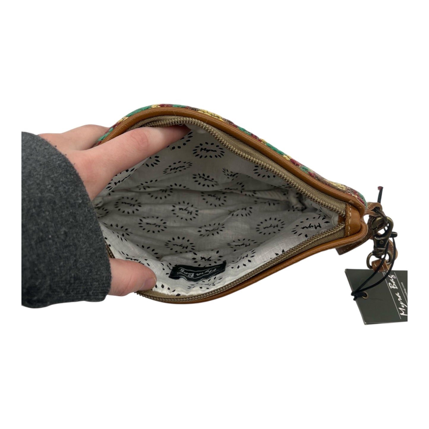 Wristlet By Myra In Brown, Size:Large