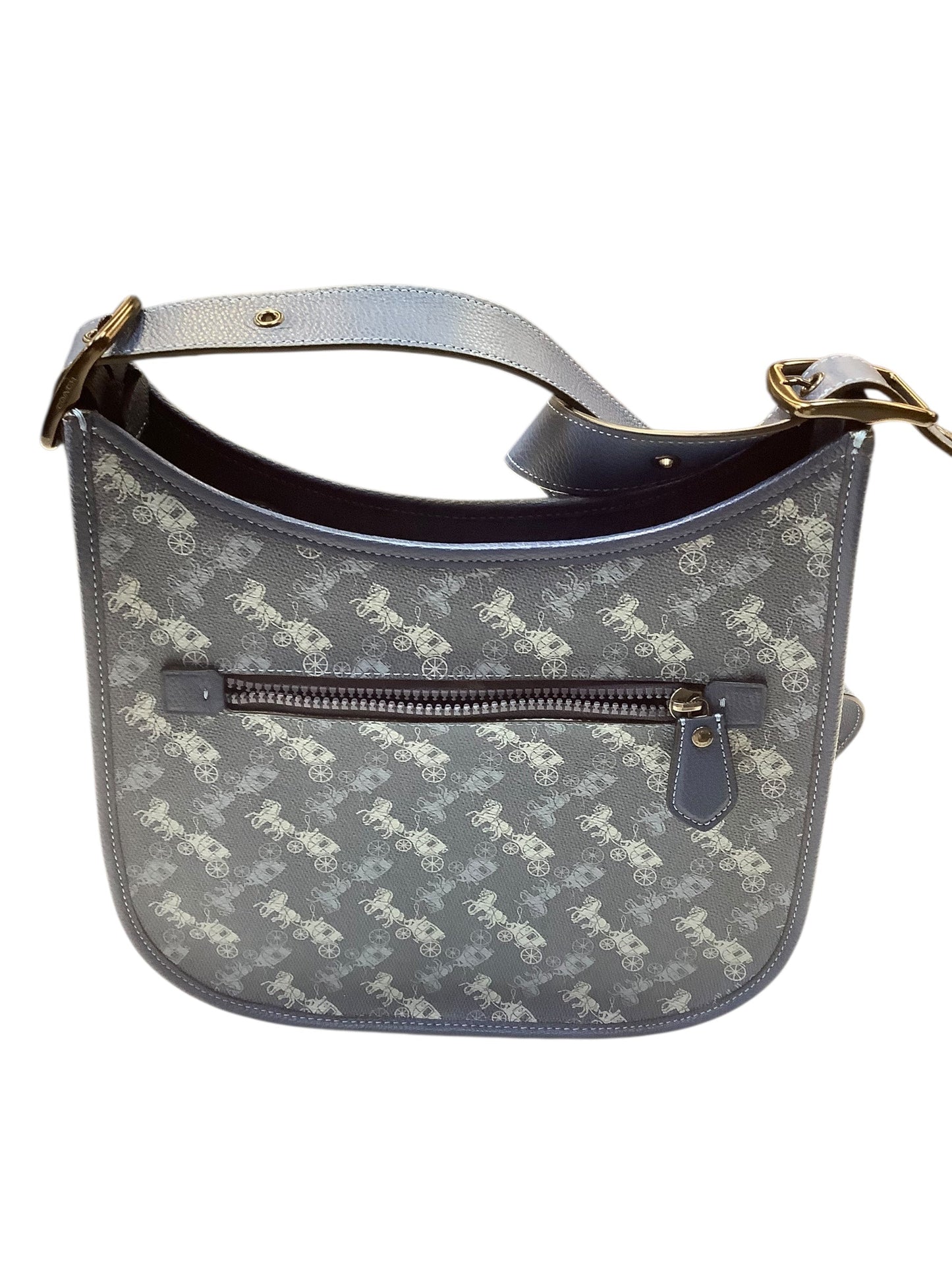 Handbag Designer By Coach In Blue, Size:Medium