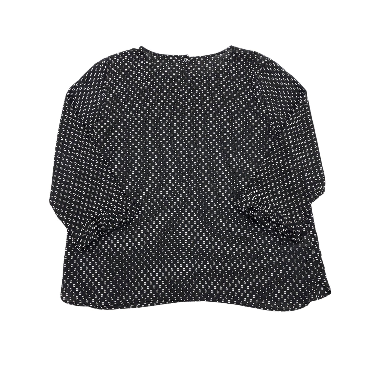 BLACK TOP 3/4 SLEEVE by LOFT Size:PETITE L