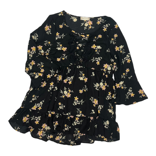 Blouse 3/4 Sleeve By Altard State In Black, Size:S