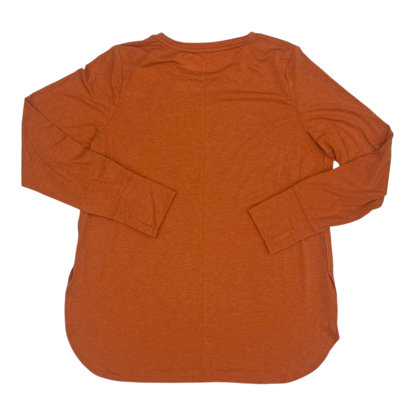 Athletic Top Ls Crewneck By Tek Gear In Orange, Size:Xl