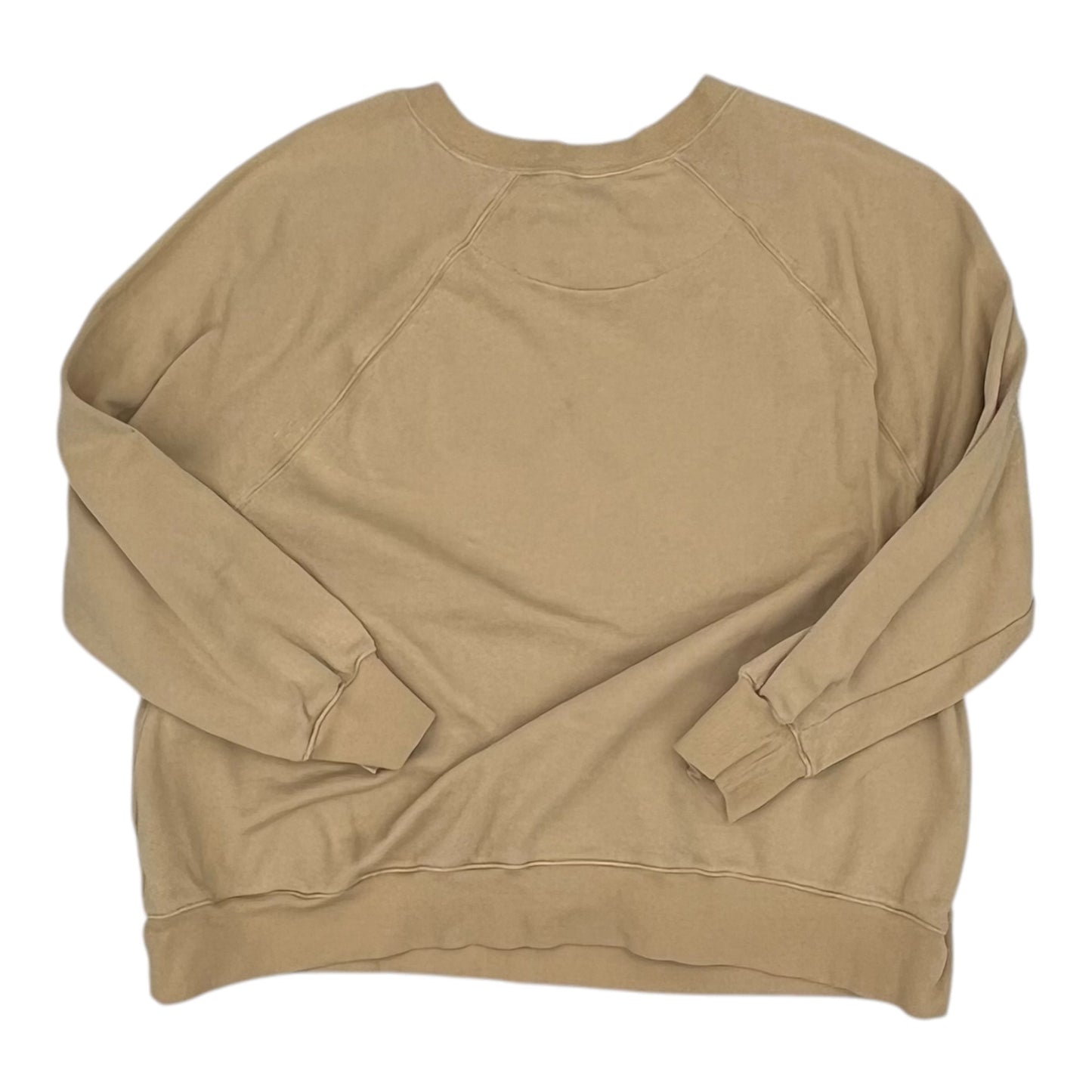 Sweatshirt Crewneck By Old Navy In Tan, Size:L