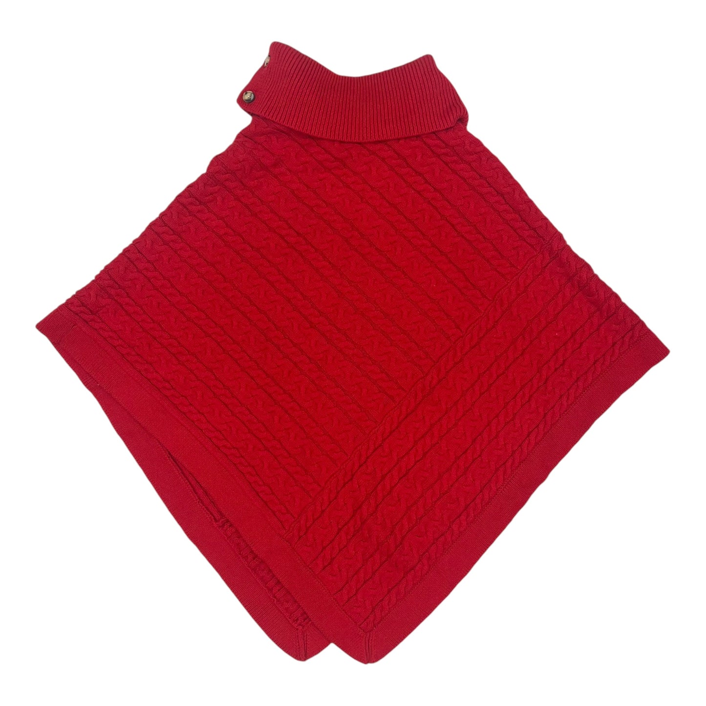 Poncho By Talbots In Red, Size:L