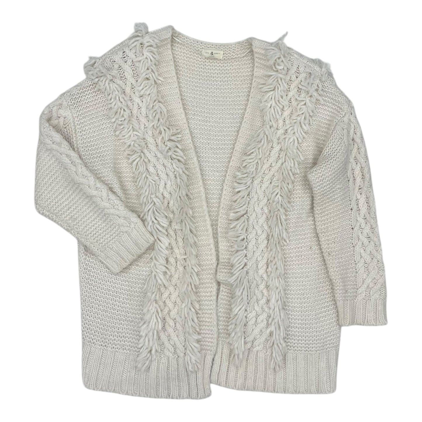 Sweater Cardigan By Lou And Grey In Cream, Size:M