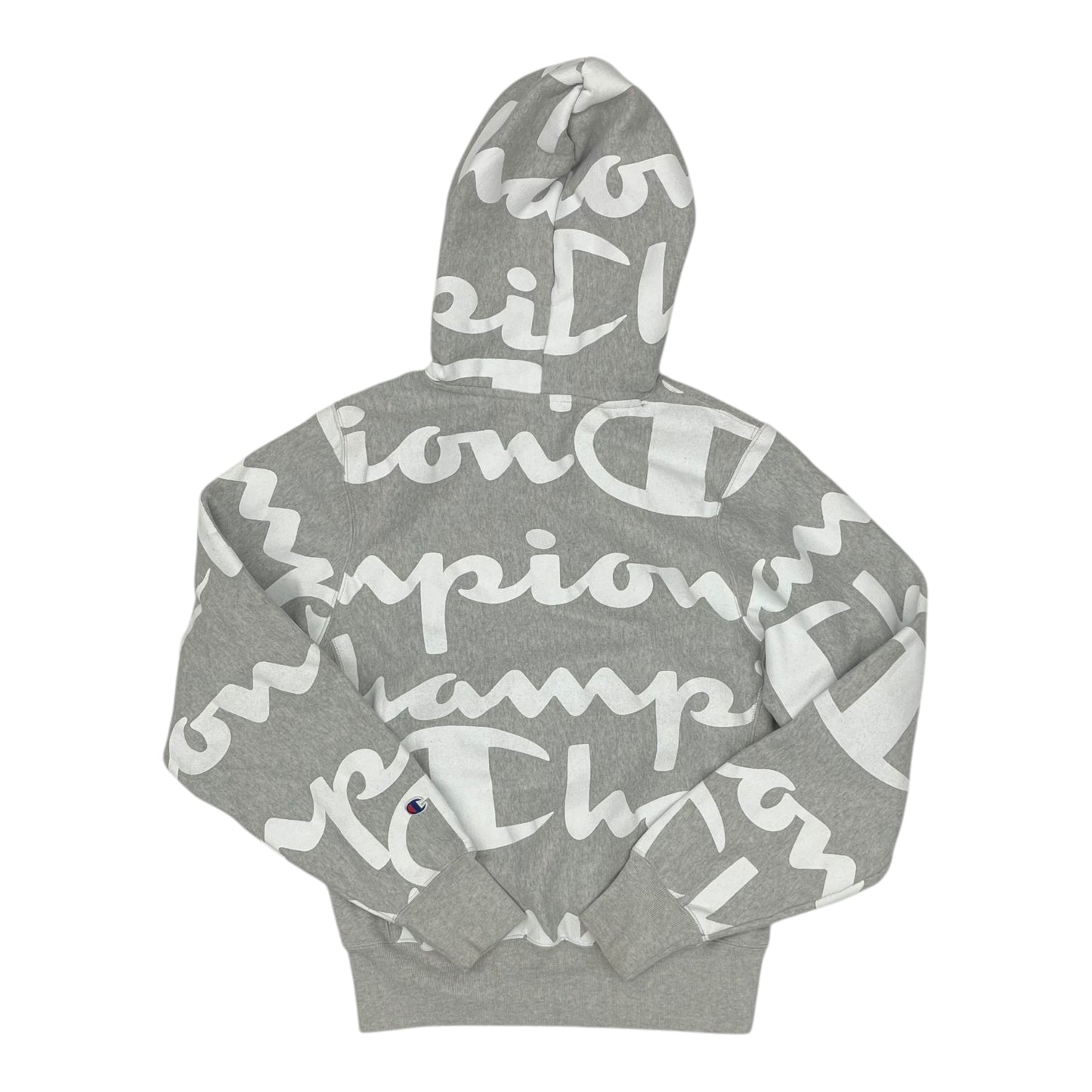 Athletic Sweatshirt Hoodie By Champion In Grey, Size:S