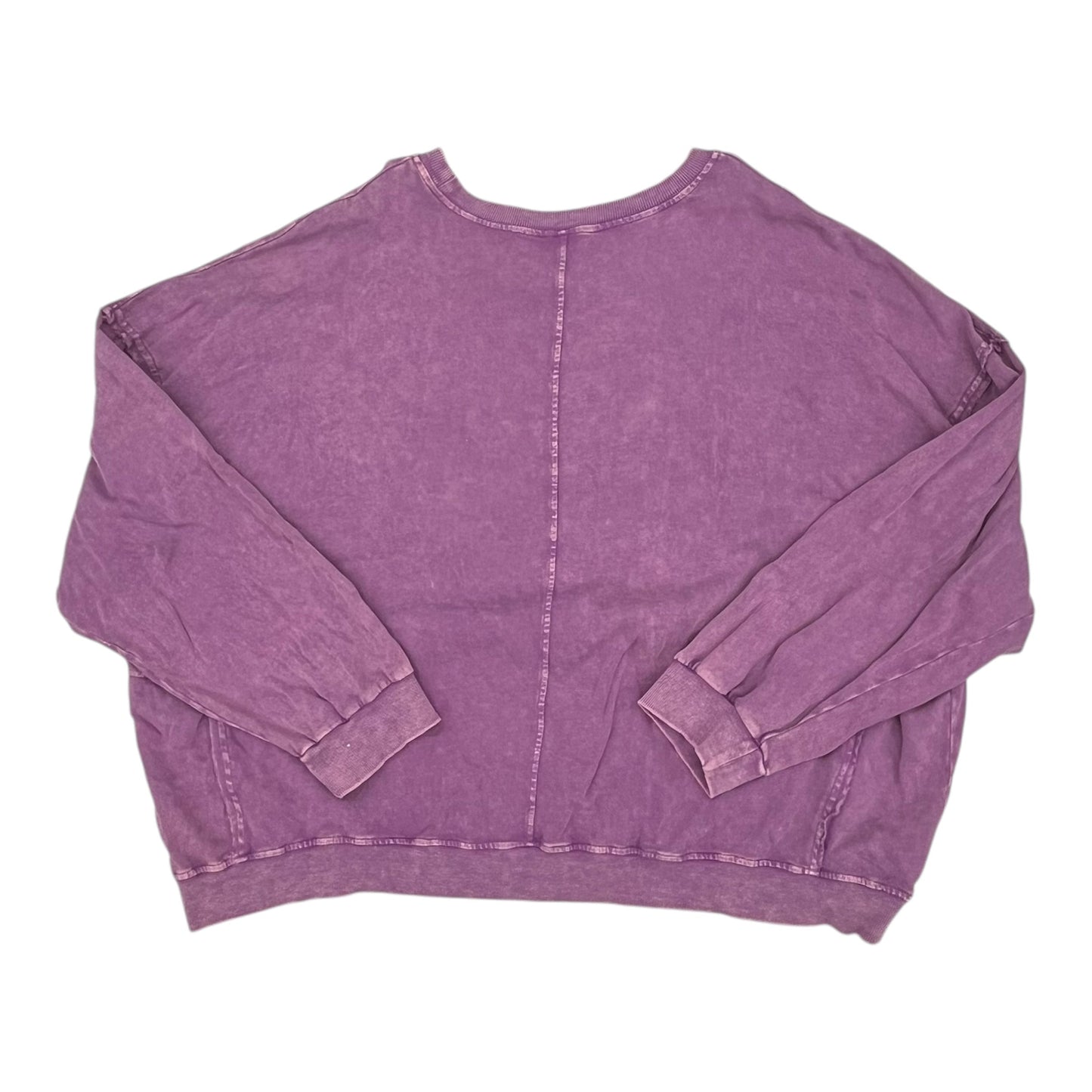 Sweatshirt Crewneck By Easel In Purple, Size:3X