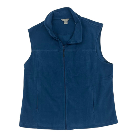 Vest Fleece By Natural Reflections In Blue, Size:2X