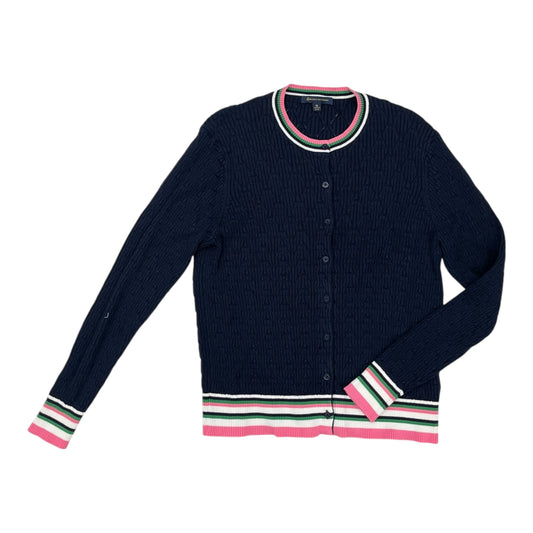 Sweater Cardigan By Brooks Brothers In Navy, Size:Xl