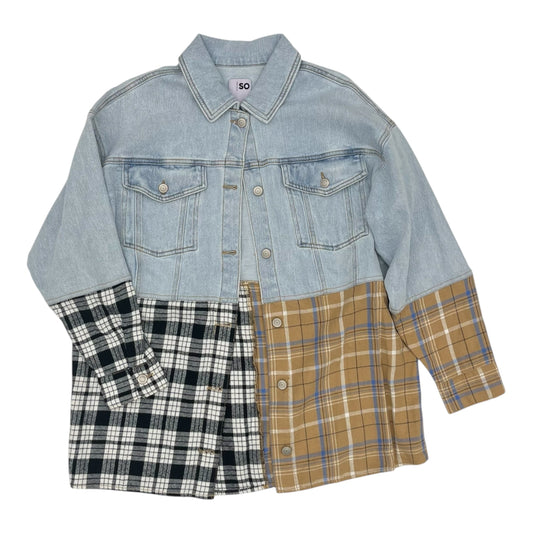 Jacket Shirt By So In Blue Denim, Size:M