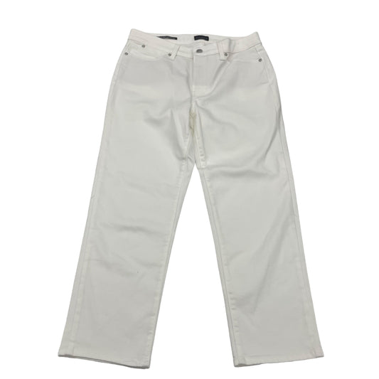 WHITE DENIM JEANS CROPPED by TALBOTS Size:6