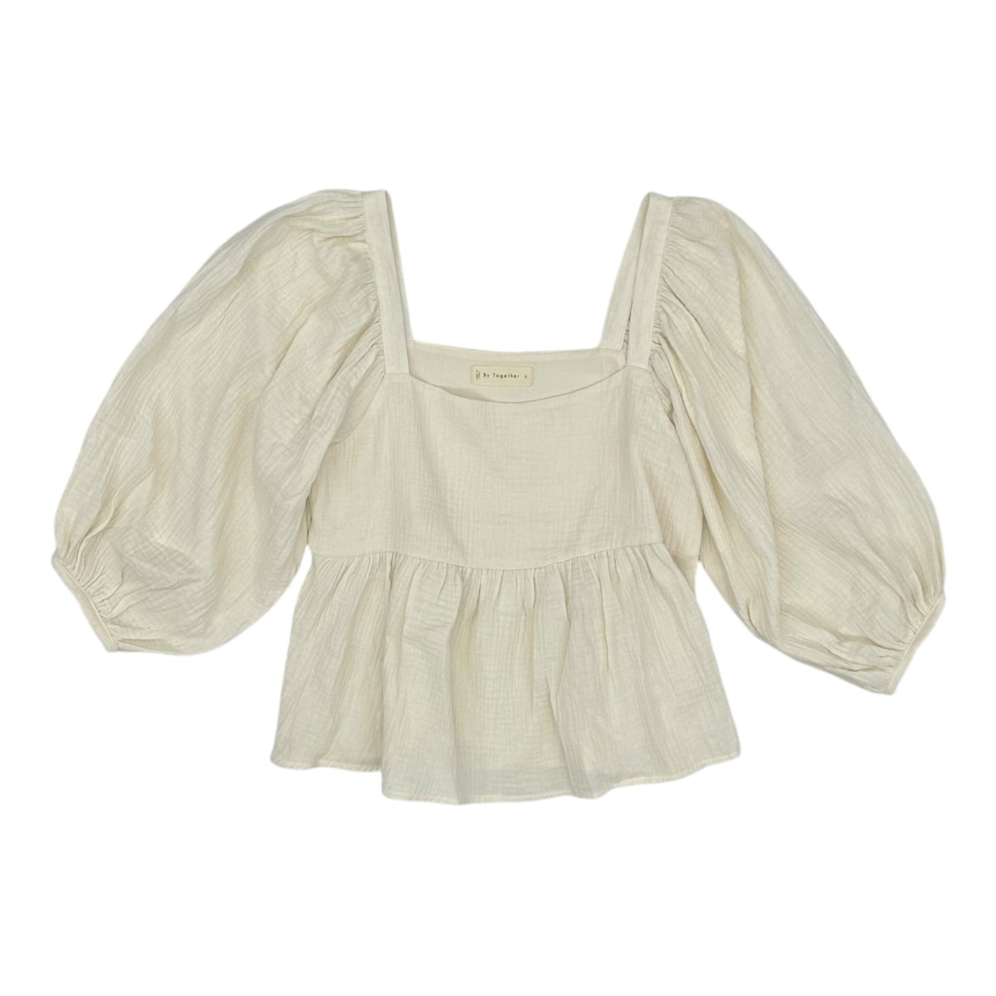 Top Ls By By Together In Cream, Size:S