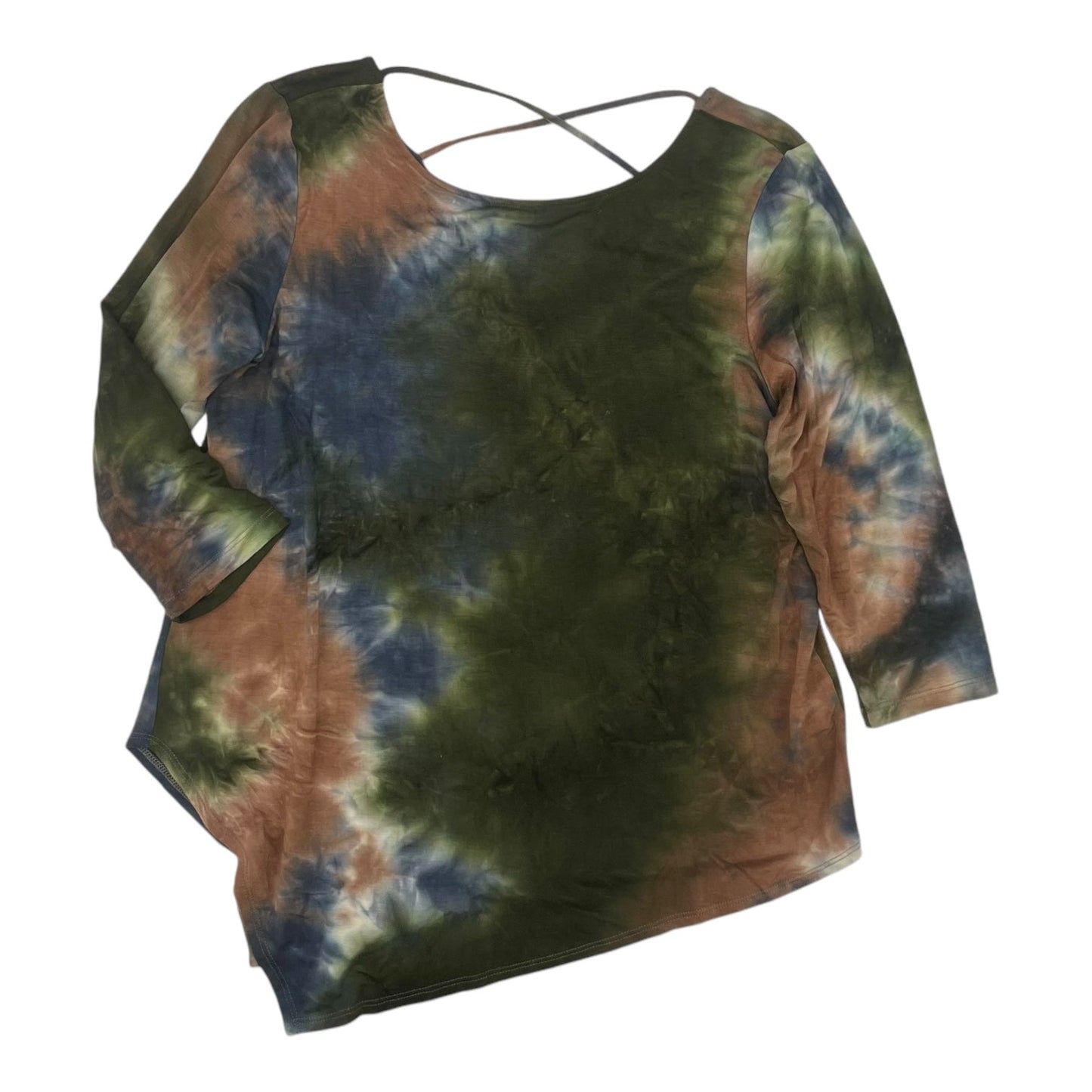 Top 3/4 Sleeve By Karen Kane In Green, Size:L