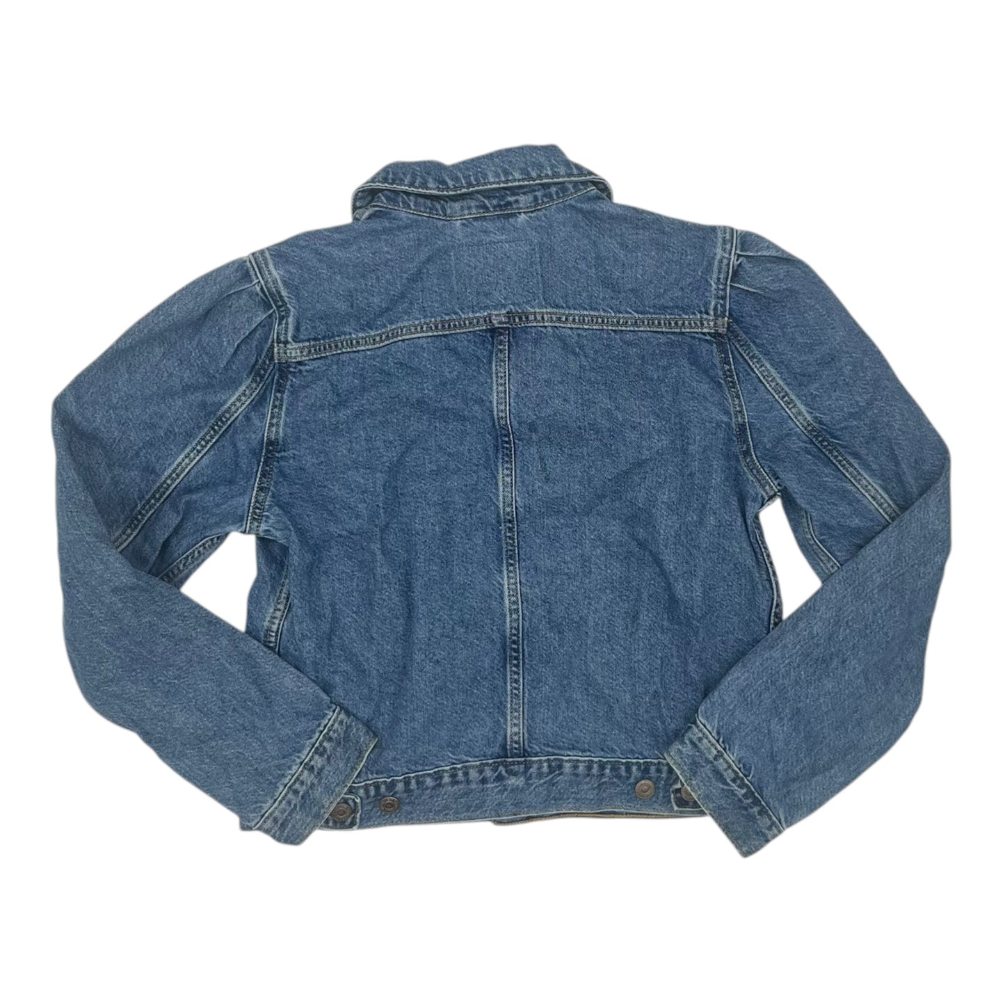 Jacket Denim By Levis In Blue Denim, Size:Xs