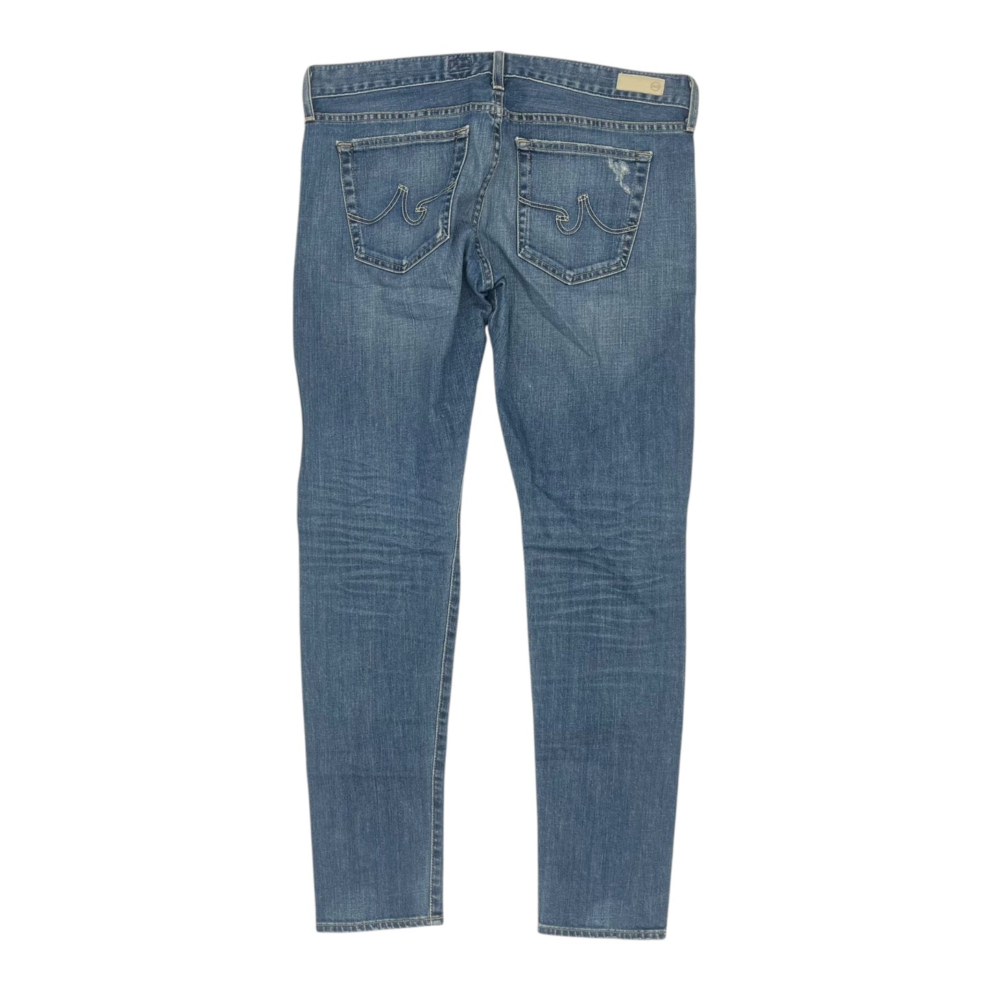 Jeans Skinny By Adriano Goldschmied In Blue Denim, Size:12